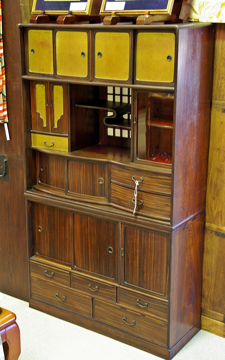 Japanese Antique Vintage Display Cabinets Tansu Kazari Dana